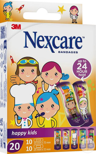 Nexcare 3M Happy Kids Pflaster Berufe Assortiert 20 Stück (N0920PR)
