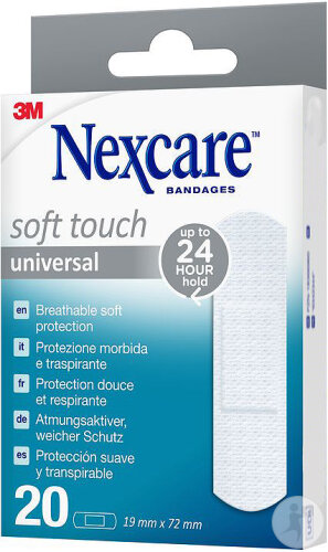 Nexcare 3M Soft Touch Universal 19x72mm 20 Stück