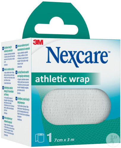 Nexcare Athletic Wrap Weiß 7cmx3m 1 Rolle