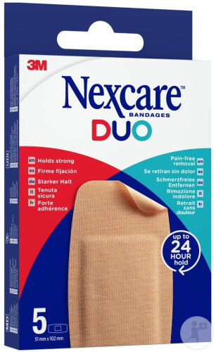 Nexcare Duo Pflaster Maxi 5 Stück