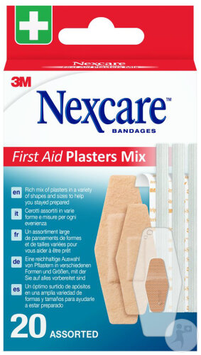 Nexcare First Aid Pflaster Mix Sortiment 20 Stück