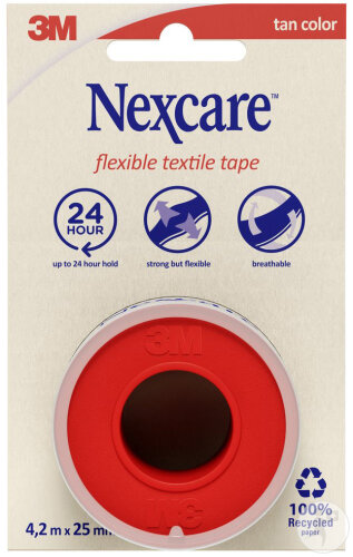 Nexcare Flexibles Textilklebeband 4,2m x 25mm 1 Stück