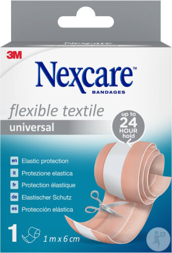 Nexcare Universal Flexibles Textilband 1m x 6cm 1 Stück