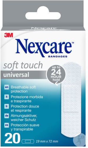 Nexcare Universal Soft Touch Pflaster Sortiment 19x72mm 20 Stück