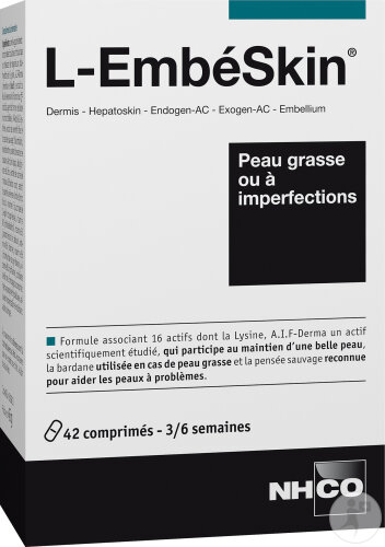NHCO L-EmbeSkin Fettige Haut Mit Unreinheiten 42 Tabletten
