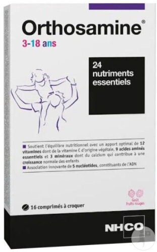 NHCO Orthosamine 3-18 Jahre Kautabletten 16 Stück