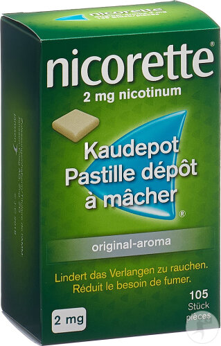 Nicorette Original Kaudepot Lutschtabletten 2mg 105 Stück