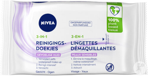 Nivea Sensitive Reinigungstücher 3in1 Empfindliche Haut 25 Stück