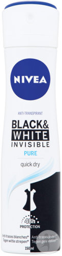 Nivea Black And White Invisible Pure Anti-Transpirant 48h Spray 150ml