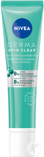 Nivea Derma Skin Clear Peeling-Pflege Für Die Nacht Tube 40ml