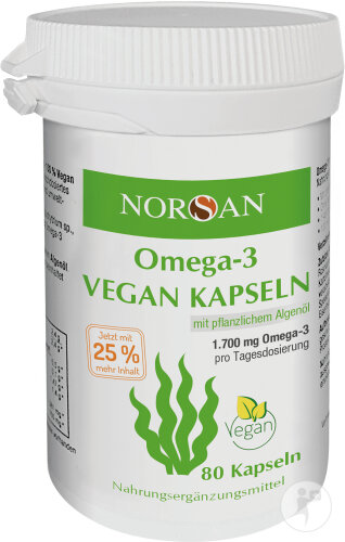 Norsan Omega-3 Vegan 80 Kapseln