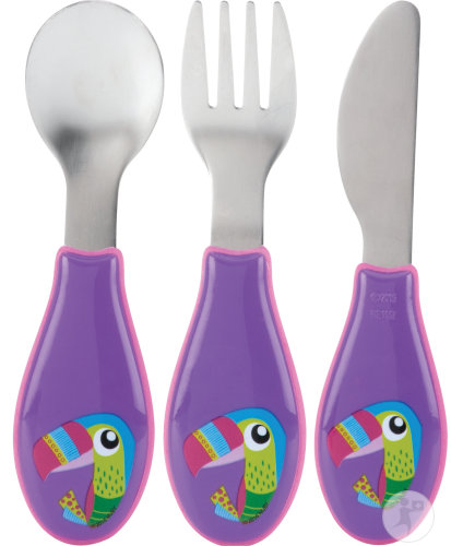 Nûby Besteck Aus Edelstahl +12 Monate 1 Set