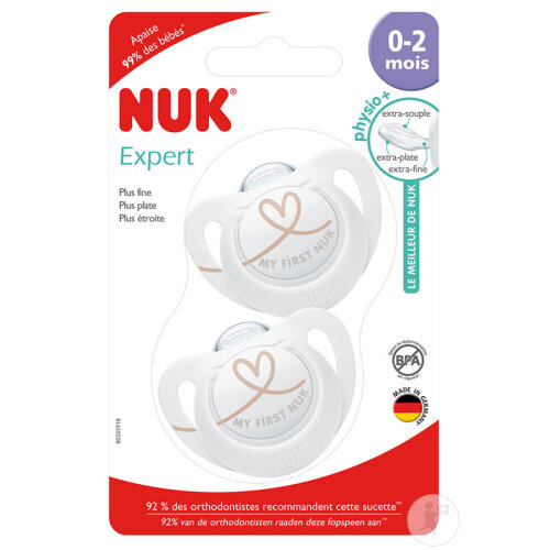 Nuk Expert Silikon­-Schnuller 0-2 Monate My First 2 Stück-3