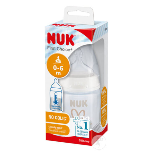 Nuk First Choice+ Babyflasche 150ml 0-6 Monate M Herz 1 Stück-2