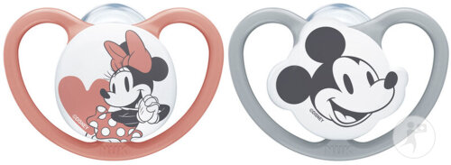 Nuk Space Disney Baby Silikon-Schnuller 6-18 Monate Minnie 2 Stück