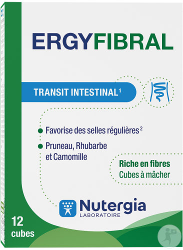 Nutergia Ergyfibral Darmtransit 12 Kauwürfel