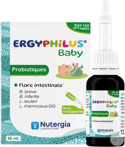 Nutergia Ergyphilus Baby Probiotic Flasche Mit Stilligoutte 10ml