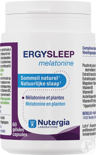 Nutergia Ergysleep Melatonin Natürlicher Schlaf 60 Kapseln