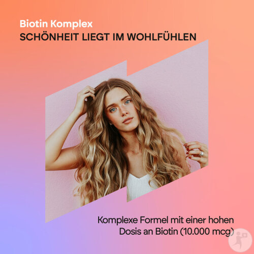 Nutralie Biotin-Komplex mit Vitamin D/E, Selen und Zink für Haare, Haut und Nägel – 120 Kapseln-2
