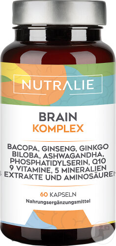 Nutralie Brain Komplex Nootropisch Für Mentale Leistungsfähigkeit 60 Kapseln