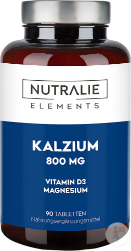 Nutralie Calcium 800mg + D3 + Magnesium Für Knochen Und Muskeln 90 Tabletten