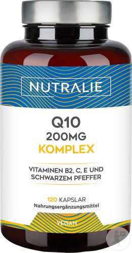 Nutralie Q10 Komplex 250mg Mit Vitamin C E Und B2 Antioxidans 120 Kapseln