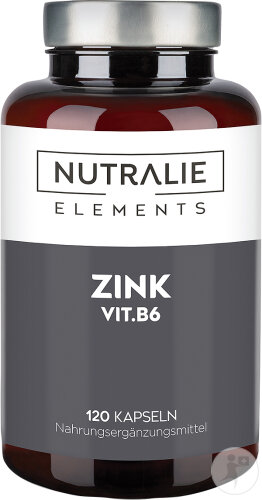 Nutralie Zink Und Vitamin B6 Haut Akne Und Haare 100% Vegan 120 Kapseln