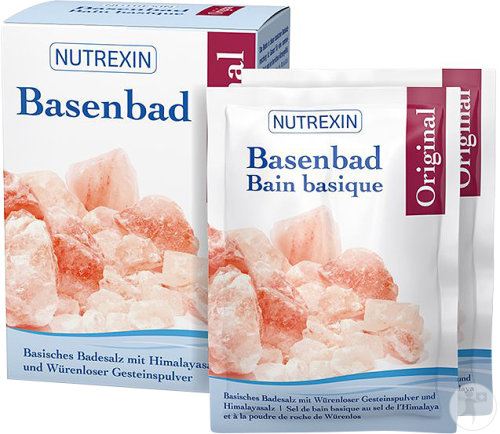 Nutrexin Basenbad Original Basisches Badesalz Beutel 6x60g