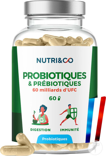 Nutri&Co Probiotika & Präbiotika Vegane Darmflora 60 Kapseln