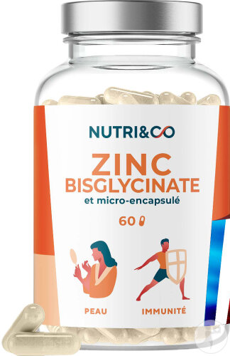Nutri&Co Zinc Bisglycinate & Selen Immunität Und Fruchtbarkeit Vegan 60 Kapseln
