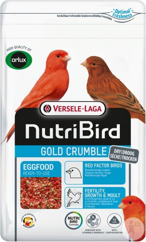 Nutribird Gold Crumble Rotfaktor Vögel 1kg