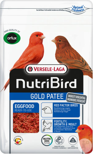 NutriBird Gold Patee Rotfaktorige Vögel 1kg