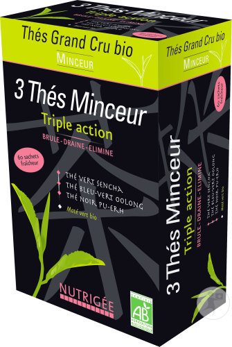 Nutrigée Schlankheitstee Grand Cru Bio 3 Schlankheitstee Triple Action 60 Beutel