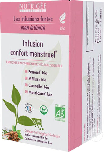 Nutrigée Kräutertee Menstruationskomfort Bio 30 Beutel