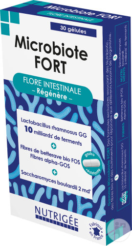 Nutrigée Microbiote Fort Flore Intestinale 30 Gélules