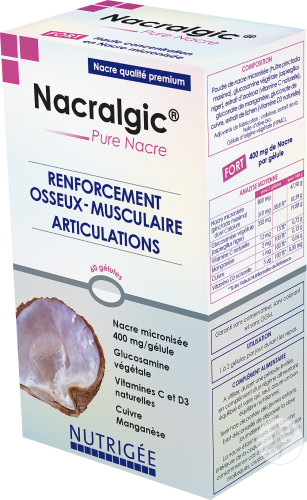 Nutrigée Nacralgic Reine Perlmutt Stärkung Knochen Muskeln Und Gelenke 90 Kapseln