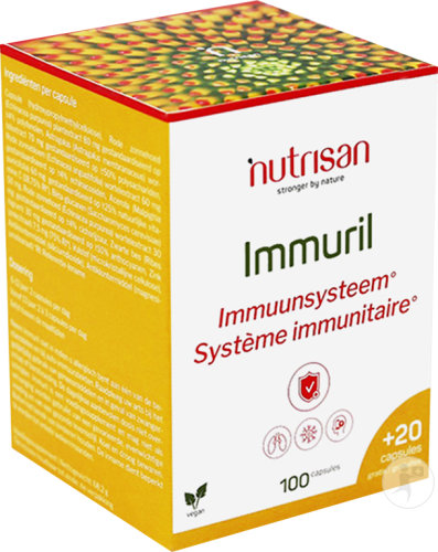 Nutrisan Immuril 100 Vegetarische Kapseln + 20 Vegetarische Kapseln Gratis