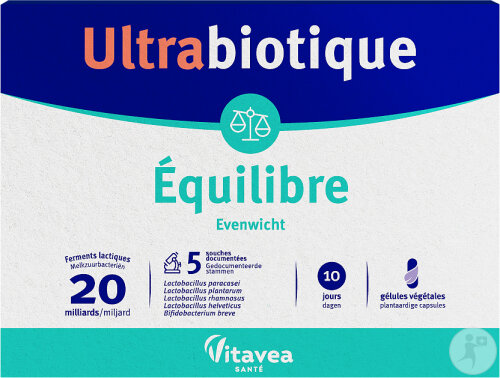 Vitavea Ultrabiotique Gleichgewicht Milchsäurebakterien 10 Tage 30 Kapseln