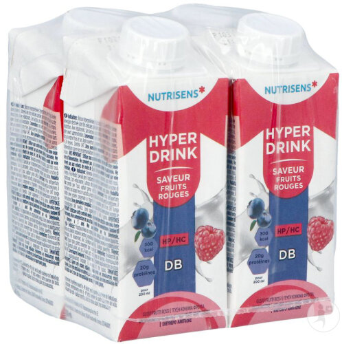 Nutrisens Hyperdrink DB Geschmack Rote Früchte 4x200ml