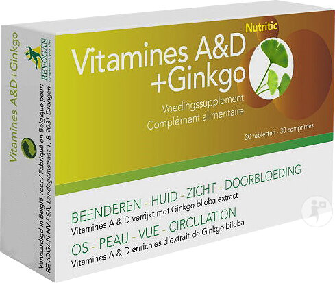 Nutritic Vitamine A Und D + Ginkgo 30 Tabletten + 15 Tabletten