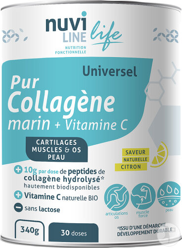 Nuviline Meereskollagen Pur-C Zitrone + Vitamin C Dose 340g