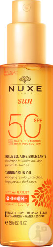 Nuxe Sun Bräunendes Öl Gesicht Und Körper SPF50 Flasche 150ml