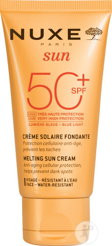 Nuxe Sun Zartschmelzende Sonnenmilch SPF50+ Mit Sehr Hohem Schutz Gesicht Tube 50ml