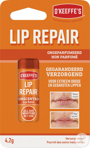 O'Keeffe's Lip Repair Unscented Lip Balm 4,2g