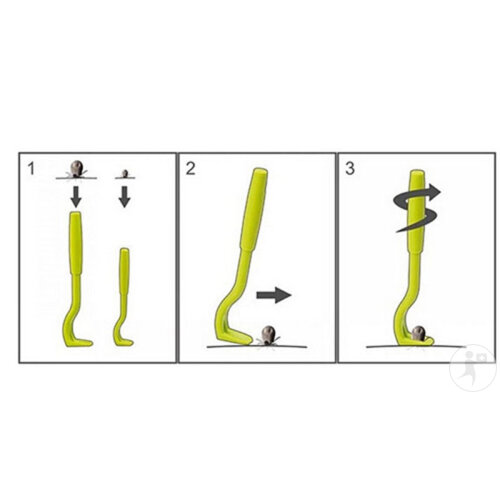 O'Tom Zeckenzieher Clip Box 3 Haken 1 Set-2