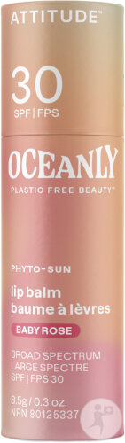 Attitude Oceanly Phyto-Sun Lippenbalsam SPF30 Baby Rose 8,5g