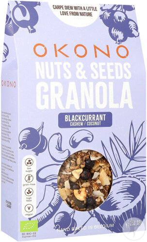 Okono Nuts & Seeds Bio Granola Mit Schwarzer Johannisbeere 250g