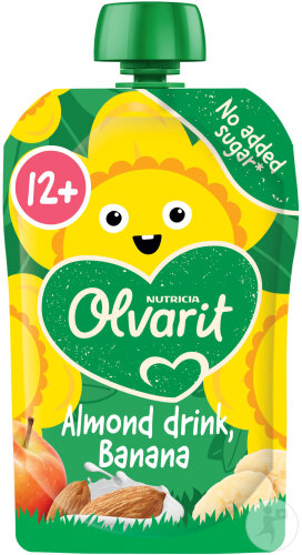 Olvarit Quetschbeutel Baby 12+ Monate Mandel Banane 100g