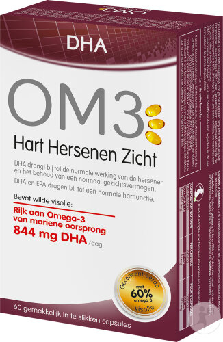 OM3 DHA Herz Gehirn Sicht 60 Kapseln