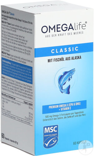 Omega-Life Classic Kapseln 500mg 60 Stück